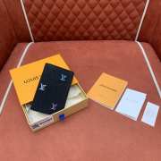 Uubags Louis Vuitton M14148 Pocket Organizer LV Blason Denim 7.5x11x1cm - 5