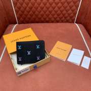 Uubags Louis Vuitton M13964 Multiple Wallet LV Blason Denim 11.5x9x1.5cm - 6