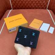 Uubags Louis Vuitton M13964 Multiple Wallet LV Blason Denim 11.5x9x1.5cm - 5