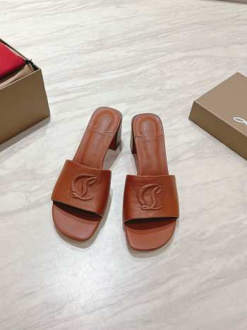 Uubags Louboutin So CL Mule 5cm Mules Sandals In Calf Leather 01
