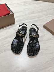 Uubags Christian Louboutin MJ Thong croc-effect leather sandals black - 1