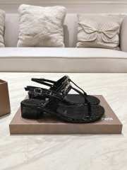 Uubags Christian Louboutin MJ Thong croc-effect leather sandals black - 5