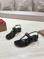 Uubags Christian Louboutin MJ Thong croc-effect leather sandals black - 6