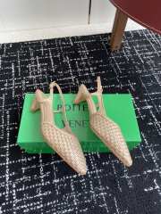 Uubags Bottega Veneta Intrecciato Kitten Heel Slingback Beige - 3