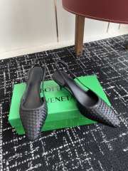 Uubags Bottega Veneta Intrecciato Kitten Heel Slingback Black - 4