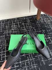 Uubags Bottega Veneta Intrecciato Kitten Heel Slingback Black - 3