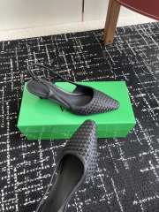 Uubags Bottega Veneta Intrecciato Kitten Heel Slingback Black - 2
