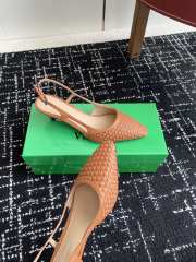 Uubags Bottega Veneta Intrecciato Kitten Heel Slingback Brown - 4