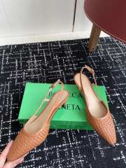 Uubags Bottega Veneta Intrecciato Kitten Heel Slingback Brown - 3