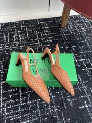 Uubags Bottega Veneta Intrecciato Kitten Heel Slingback Brown - 2
