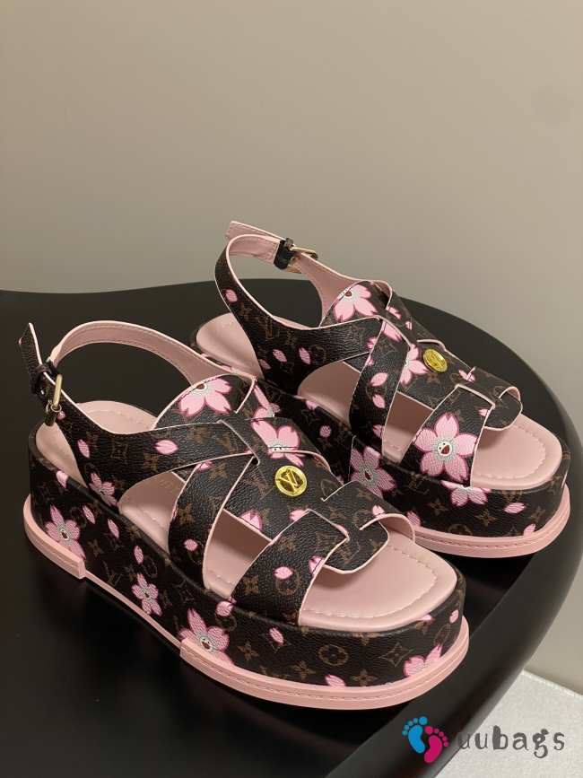 Uubags Louis Vuitton LV x TM LV Sunset Sandal Brown  - 1