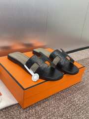 Uubags Hermes Oran Ostrich Leather Slippers 04 - 3