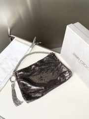 Uubags Jimmy Choo Callie Mini Silver Bag Clutch Bag with Diamond Motif and Crystal Hotfix 01 24x20x3.5cm - 6