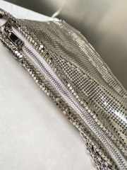 Uubags Jimmy Choo Callie Mini Silver Bag Clutch Bag with Diamond Motif and Crystal Hotfix 02 24x20x3.5cm - 2