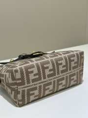 Uubags Fendi By The Way Soft Mini Grey FF jacquard fabric mini bag 20x9x12cm - 2