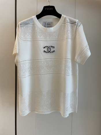 Uubags Chanel Cashmere top in white