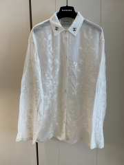 Uubags Chanel white embroidered lace shirt - 2