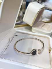 Uubags Chopard Happy Hearts bangle, ethical rose gold, diamonds, onyx - 2