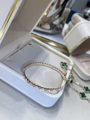 Uubags Chaumet Bee My Love Half Pavé Diamond Bracelet 18K Rose Gold - 6