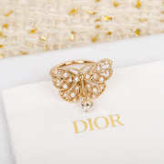 Uubags Dior butterfly gold earrings - 1