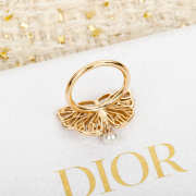 Uubags Dior butterfly gold earrings - 5