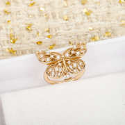 Uubags Dior butterfly gold earrings - 4