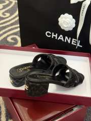 Uubags Chanel Lambskin Mules In Black 5cm - 4