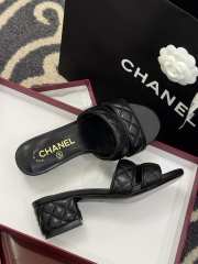 Uubags Chanel Lambskin Mules In Black 5cm - 2