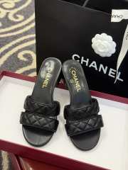 Uubags Chanel Lambskin Mules In Black 5cm - 3
