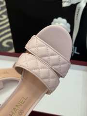 Uubags Chanel Lambskin Mules In Pink 5cm - 6