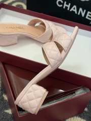 Uubags Chanel Lambskin Mules In Pink 5cm - 2
