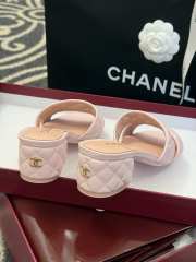 Uubags Chanel Lambskin Mules In Pink 5cm - 3
