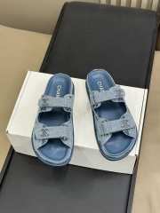 Uubags Chanel Mules Denim Blue - 5