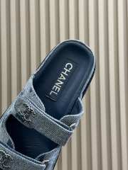Uubags Chanel Mules Denim Blue - 2