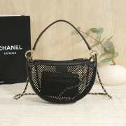 Uubags Chanel Clutch with Chain Mesh, Shiny Lambskin & Gold-Tone Metal In Black 15x22x6cm - 2