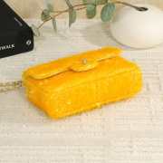 Uubags Chanel Flap Bag Fringed Sequins & Gold-Tone Metal In Yellow 14x21x8cm - 4