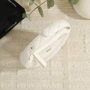 Uubags Chanel Small Clutch with Chain Mesh, Shiny Lambskin & Gold-Tone Metal In White 10x17.5x9cm  - 6