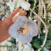 Uubags Louis Vuitton M02300 Vivienne Fur Keychain In Grey - 5