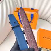 Uubags Louis Vuitton Togo belt in burgundy 3.5cm - 6