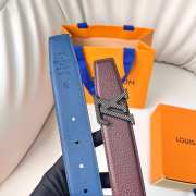 Uubags Louis Vuitton Togo belt in burgundy 3.5cm - 5
