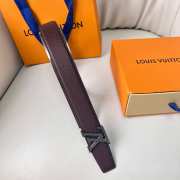 Uubags Louis Vuitton Togo belt in burgundy 3.5cm - 4