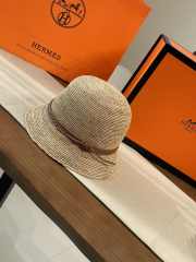 Uubags Hermes bucket raffia hat 01 - 1
