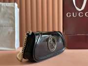Uubags Gucci Blondie medium shoulder bag in black 29.5x12.5x7cm - 6