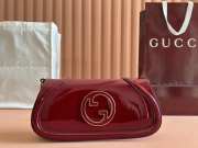Uubags Gucci Blondie medium shoulder bag in red 29.5x12.5x7cm - 1