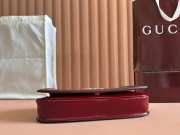 Uubags Gucci Blondie medium shoulder bag in red 29.5x12.5x7cm - 2