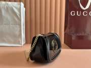 Uubags Gucci Blondie small shoulder bag in black 21.5x11x8cm - 6
