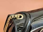 Uubags Gucci Blondie small shoulder bag in black 21.5x11x8cm - 3