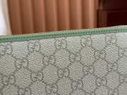 Uubags Gucci Emblem zip around wallet in green 19.5x11x3cm - 2