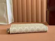 Uubags Gucci Emblem zip around wallet in beige 19.5x11x3cm - 4