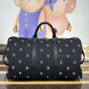 Uubags Louis Vuitton M13966 Keepall Bandoulière blue with gradient effect bag 50x29x23cm - 3